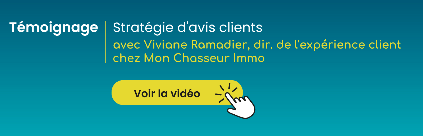 Témoignage vidéo Mon Chasseur Immo - Stratégie d'avis client