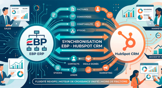 Synchronisation EBP HubSpot avec Okédito